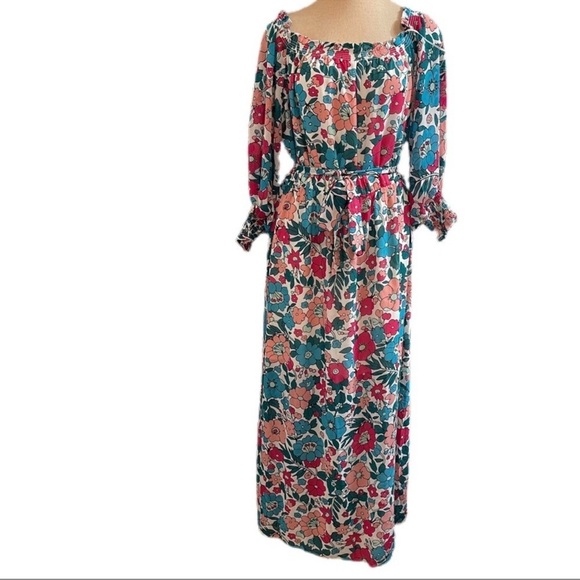 Charles Henry Floral Off The Shoulder Maxi Dress - Picture 10 of 16